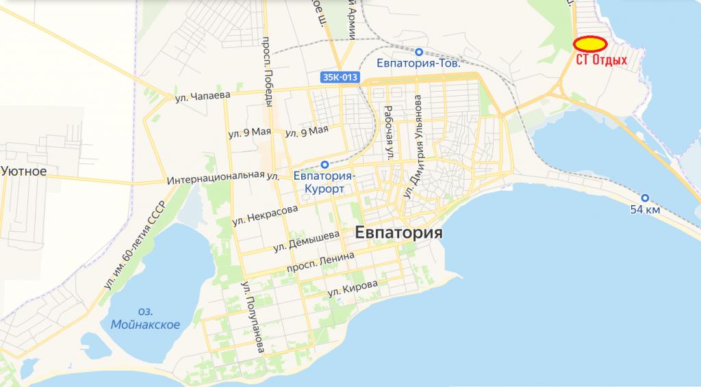 Карта г евпатория