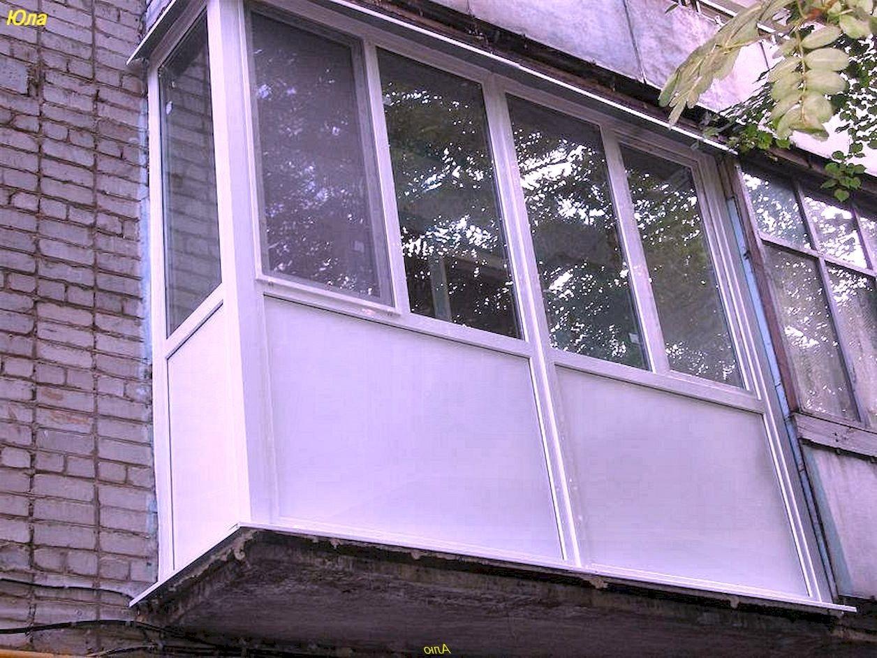 Балкон из пластиковых окон