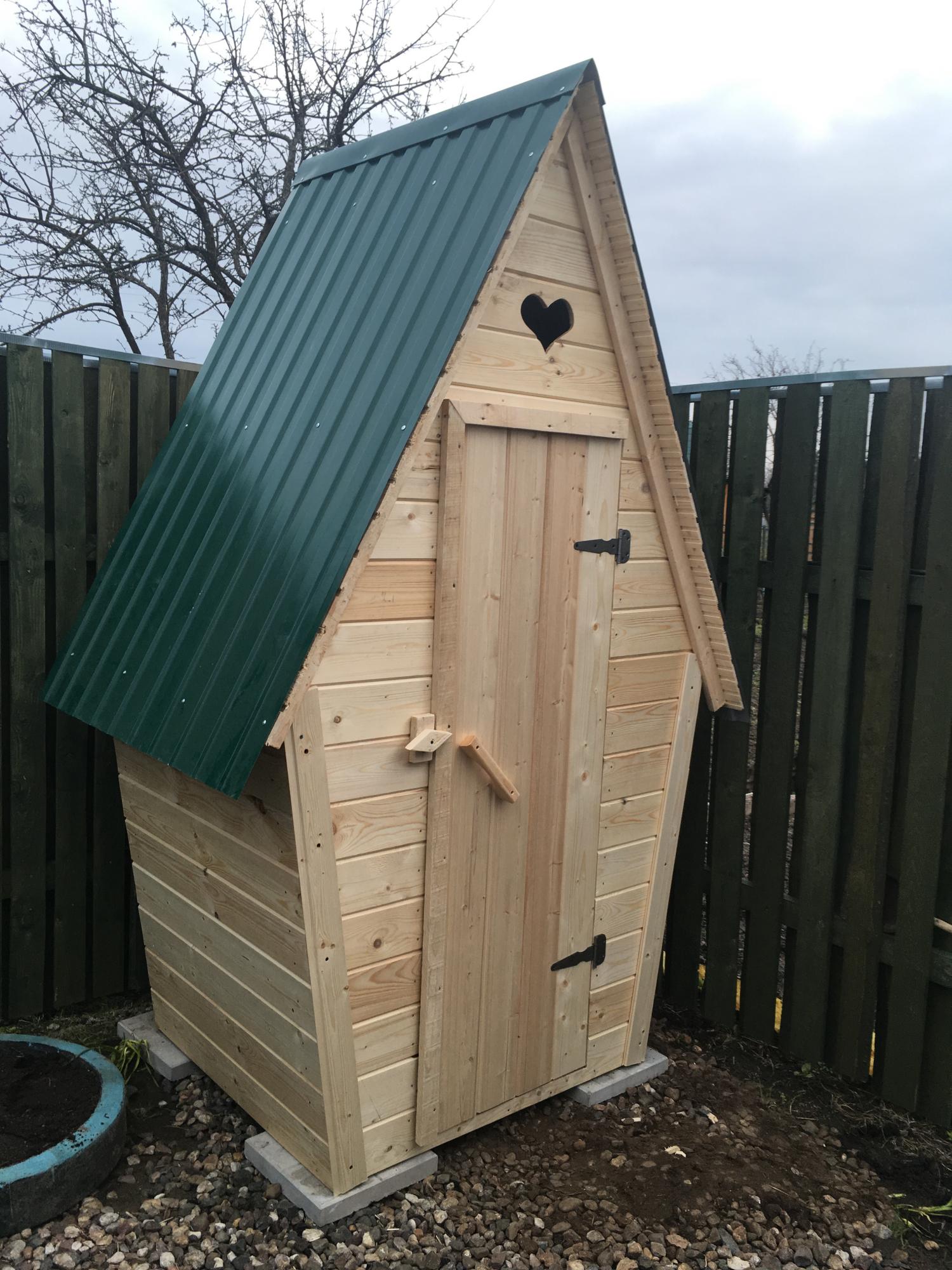 Туалет для дачи деревянный щитовой