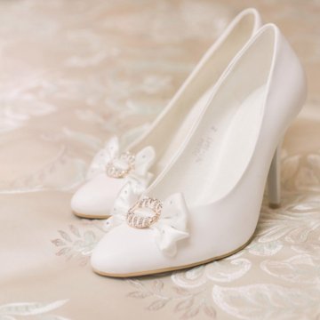 Белые свадебные туфли 37