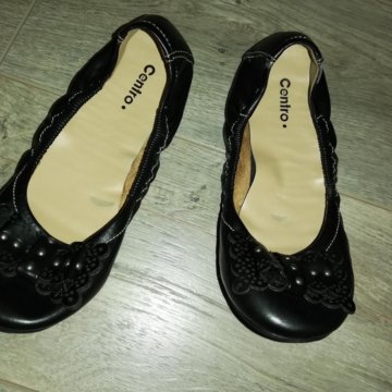 Балетки черные р. 36(23см)