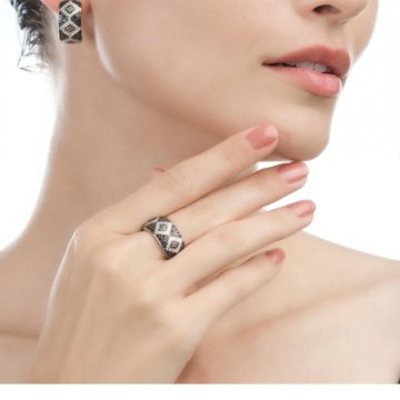 Серьги и Кольцо СЕРЕБРО 925 проба SOKOLOV