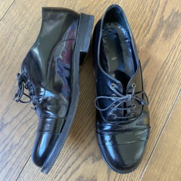 Оксфорды Италия 37,5 38 кожа лак полуботинки