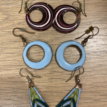 Сережки, 3 пары