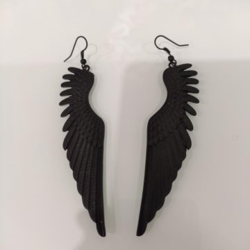 Серьги крылья