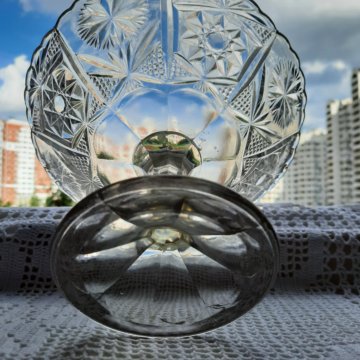 Ваза конфетница стекло