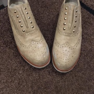 Ботинки бежевые