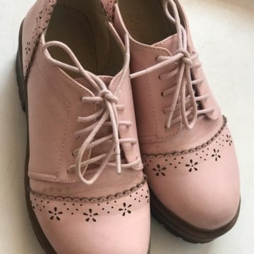 Туфли женские осень весна кожа