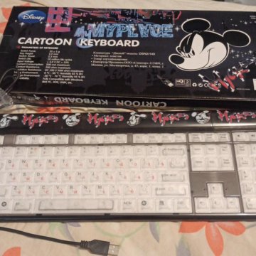 Disney cartoon keyboard клавиатура для компьютера