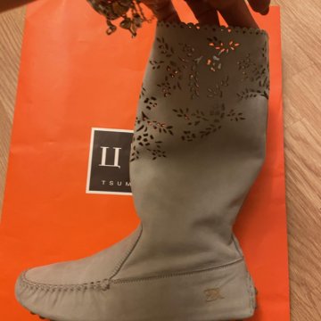 Сапожки , кожа фирменные