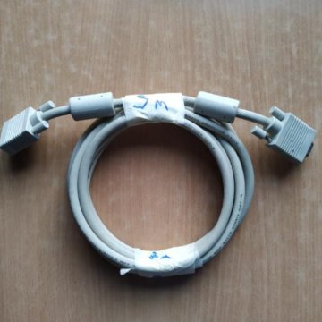 VGA кабель 3 метра с фильтрами