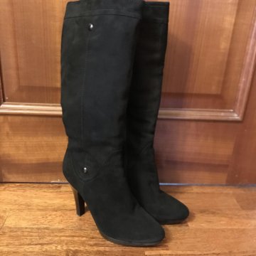 Замшевые сапоги