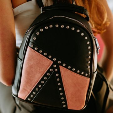 Рюкзак «Bowie» черно-розовый