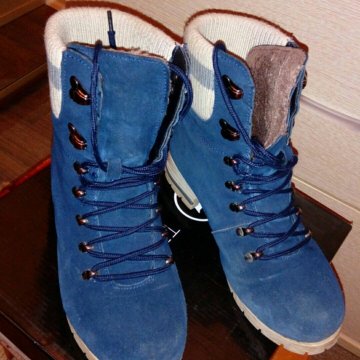 Зимние ботиночки замша размер 37