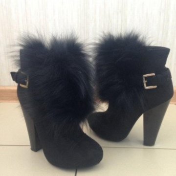 ботильоны Arirossa замша с мехом