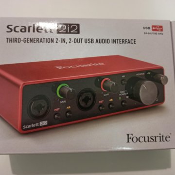 Внешняя звуковая карта focusrite scarlett 2i2 3rd gen