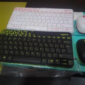 Комплект клавиатура и мышь Logifech mk240 nano