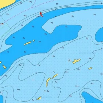 Карта озера велье с глубинами и рыболовными точками