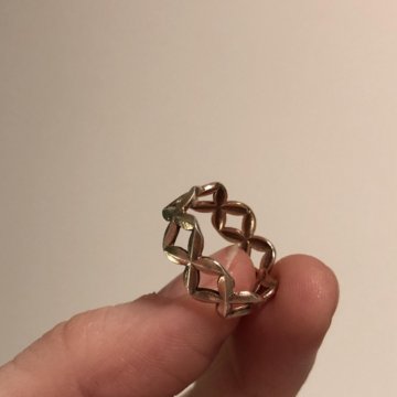 Кольцо, серебро-латунь