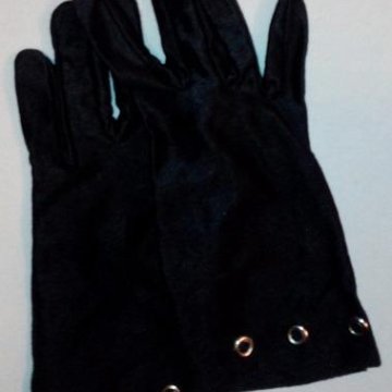 Женские перчатки, р.7.5, 2 пары, черные