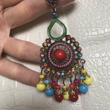 Серьги летние большие