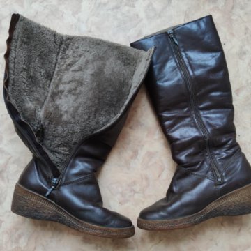 Сапоги кожаные