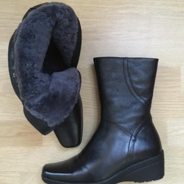 Сапоги зимние (размер 37) натуральная кожа