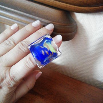 Кольцо р.16,5 Мурано+