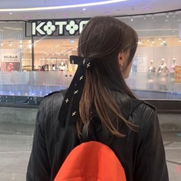 Бант-заколка для волос вельветовый новый