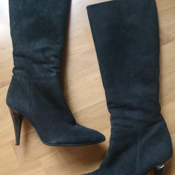 Сапоги зима замшевые