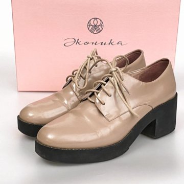 Полуботинки Эконика женские, пудово-розовые, р. 36