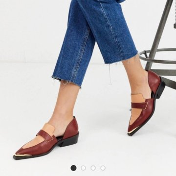 Кожаные лоферы asos