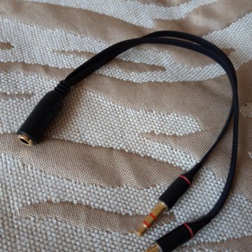 Аудио-переходник jack с наушников на компьютер