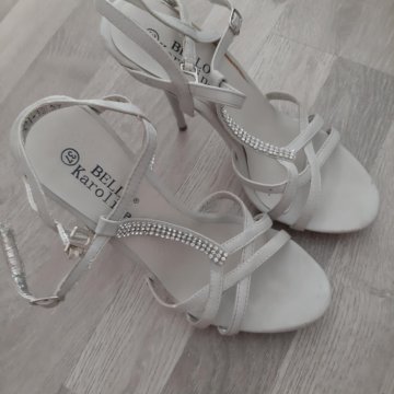 Босоножки светло-серые 37р