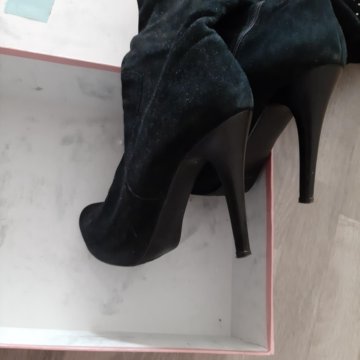 Ботфорты нат.замша 36р