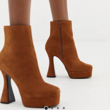 Новые из натуральной замши ,ботильоны 37, АСОС