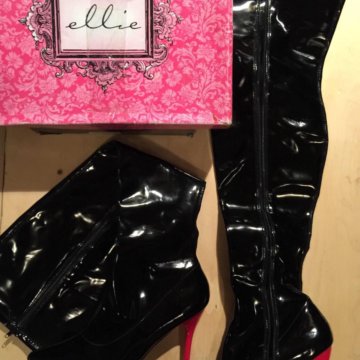 Ботфорты лак