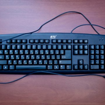 Клавиатура BTC 5211AU-WP Black USB