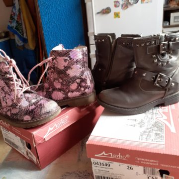Ботиночки девочке б/у р. 27, 28,30