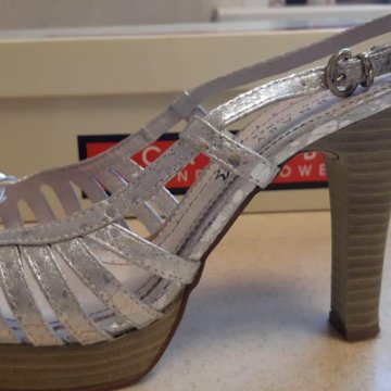 Босоножки серебро р 39