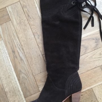 Сапоги замшевые