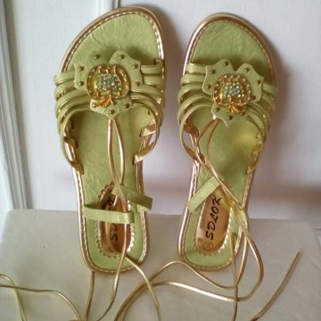 НОВЫЕ SDLOK Брендовые Босоножки Золотые Оригинал
