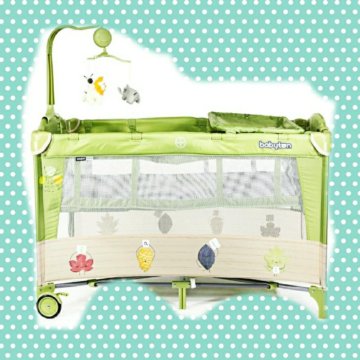 Манеж кровать babyton dreamy green p610