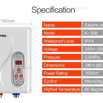 Tankless Электрический подогреватель воды