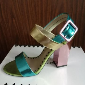 Босоножки цветной металлик 38р