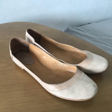 Замшевые балетки