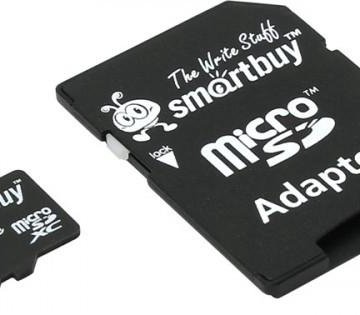 Карта памяти microsd smartbuy 64gb