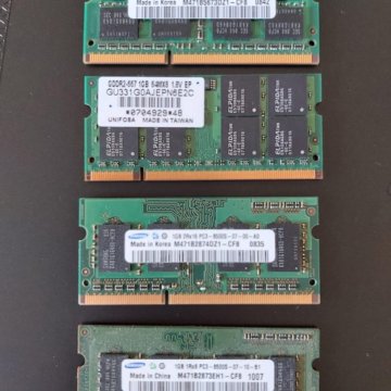 Оперативная память 5Гб (2+1+1+1)