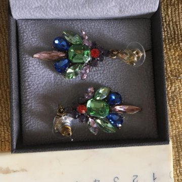 Серьги бижутерии новые в коробке