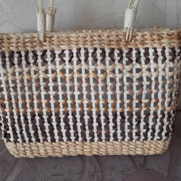 Сумка плетённая соломка